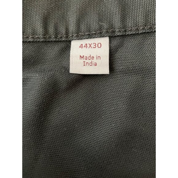 Carhartt Mens Black Buck Saw Logger Work Pants Size 44X30 FLAWED READ - Picture 7 of 9